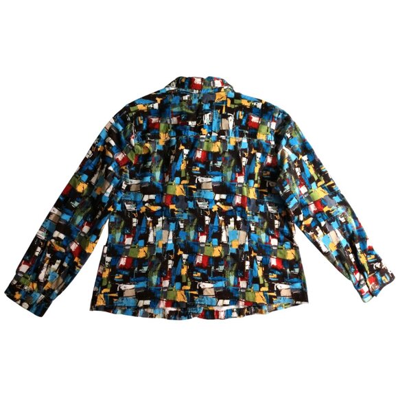 Christopher & Banks Women's Button Up Long Sleeve Corduroy Jacket XL X-Large - Picture 2 of 8